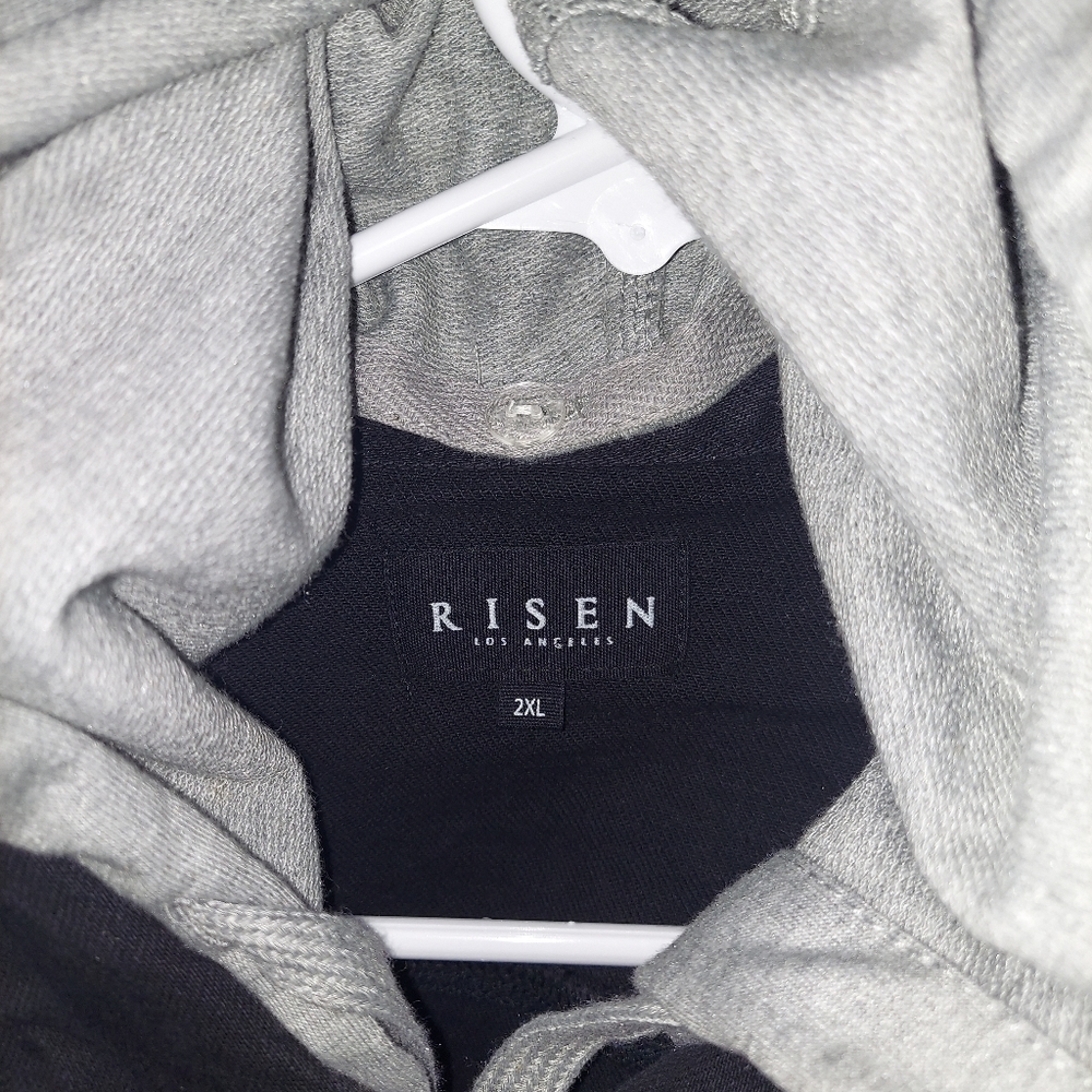Risen Layered Terry Hoodie Denim Jacket - Picture 4 of 10